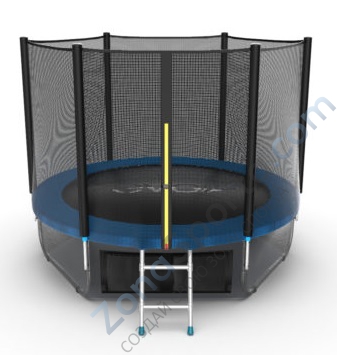 Батут Evo Jump External 8ft (Blue) с нижней сетью
