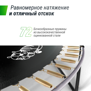 Батут UNIX line Supreme Game 12 ft (green) TRUSUG12GR