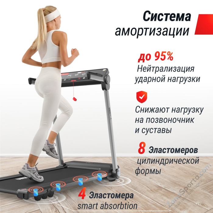 Беговая дорожка Unix Fit Hi-tech S2 Metallic