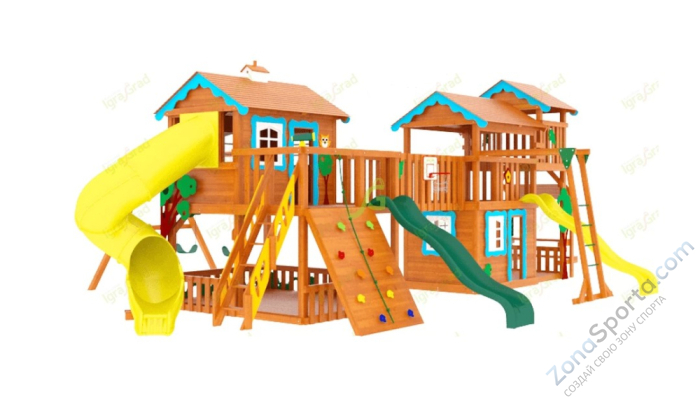 Детская деревянная площадка IgraGrad Домик 6 Совенок