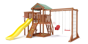 Детская площадка Савушка Мастер 4 (Махагон) Plus (горка 3 метра)
