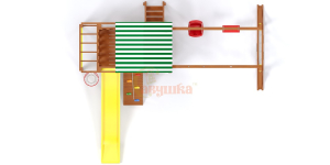 Детская площадка Савушка Мастер 4 (Махагон) Plus (горка 3 метра)