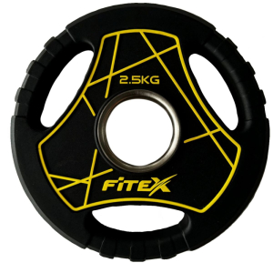 Диск Олимпийский 2.5 кг полиуретановый с ручками Fitex LP-2,5