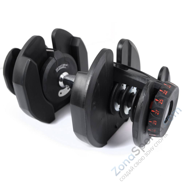 Гантель с регулировкой веса Liveup LS2315 (2.5-24 кг)