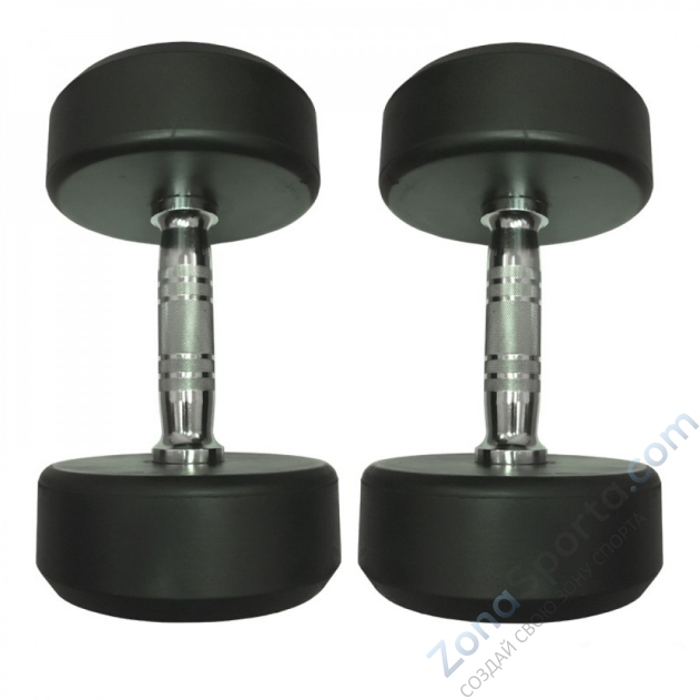 Гантели обрезиненные круглые от 2.5 до 25 кг Pangolin DB145B