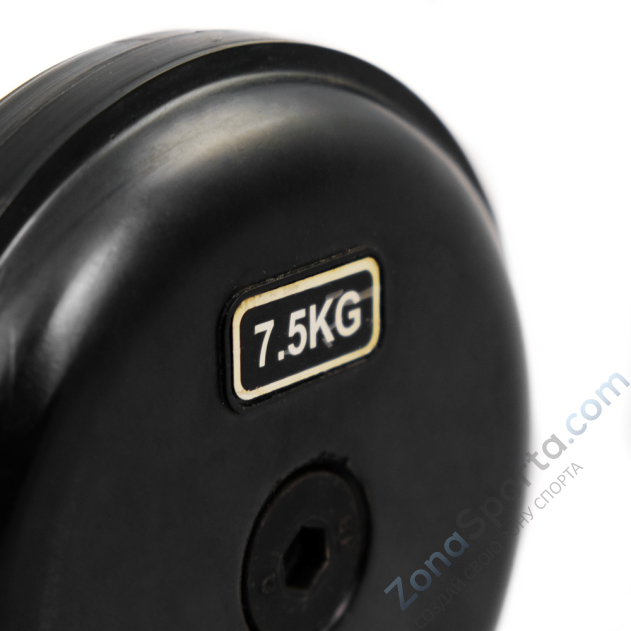 Гантельный ряд обрезиненный 2.5-30 кг Protrain HC4017