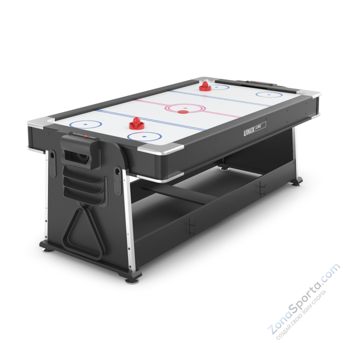 Игровой стол Unix Line Трансформер 4 в 1 (204х112 cм) Black