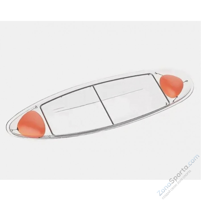 Каяк прозрачный двухместный Meduse