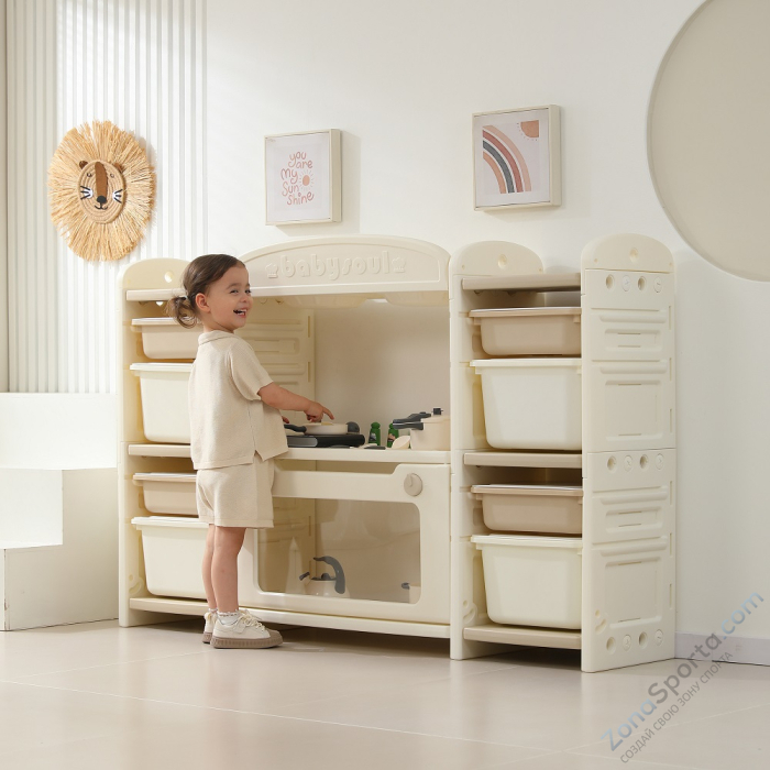 Кухня детская Unix Kids Cook Store 8 Camel