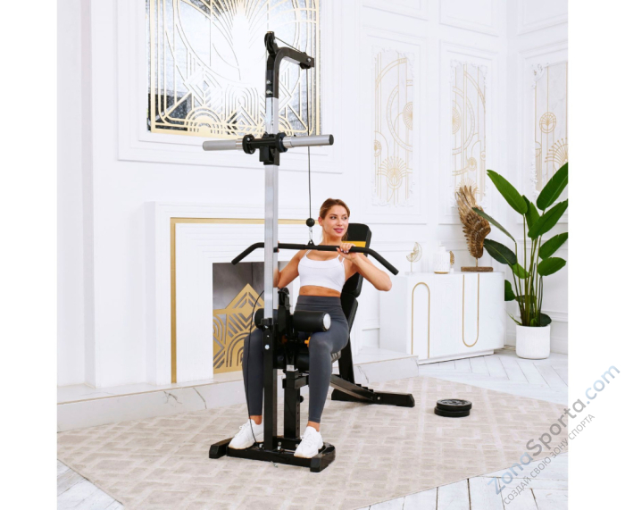 Скамья с вертикальной и горизонтальной тягой DFC Powertec