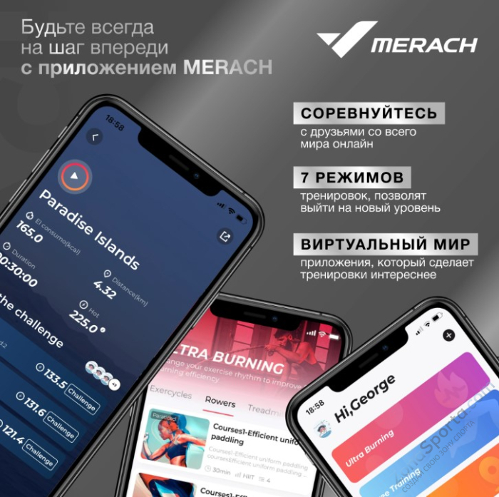 Спин-байк с автоматическим углом наклона домашний Merach MR-S01