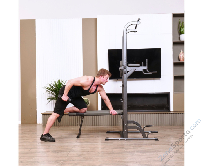 Турник-брусья с прямой скамьей DFC G-series